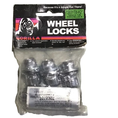 大猩猩汽车丰田锁轮锁 73631TB-K21 12 毫米 X 1.50 带钥匙 — 第 1/4 张图片