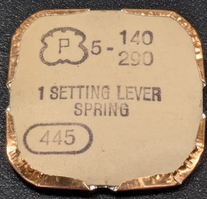 NOS Peseux Ca1. 5 140 - 290 Part #445 - Watch Setting Lever Spring Set Bridge - Picture 1 of 1