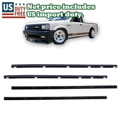 Moldura de cinturón de puerta delantera para camioneta Mazda serie B Bravo B2000 B2200 B2500 4 piezas Foto 1 de 4