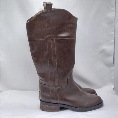 Crown Vintage Botas de Montar Fyan Para Mujer’s 8W Marrón Pantorrilla Ancha Hasta la Rodilla Ecuestres  Foto 1 de 4
