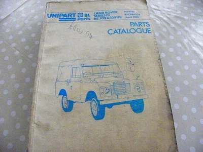 Land Rover Series 111, 88 ,109, 109V8  Parts catalogue - Image 1 of 3