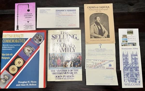 VTG Selling Royal Family HB DJ British Royalty Value Guide PB Lot London Tickets - Picture 1 of 24