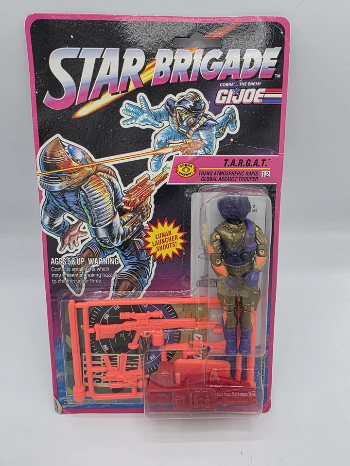 No Reserve Gi Joe Targat V2 1993 Carded Star Brigade #12 Cobra Enemy MINT MOC