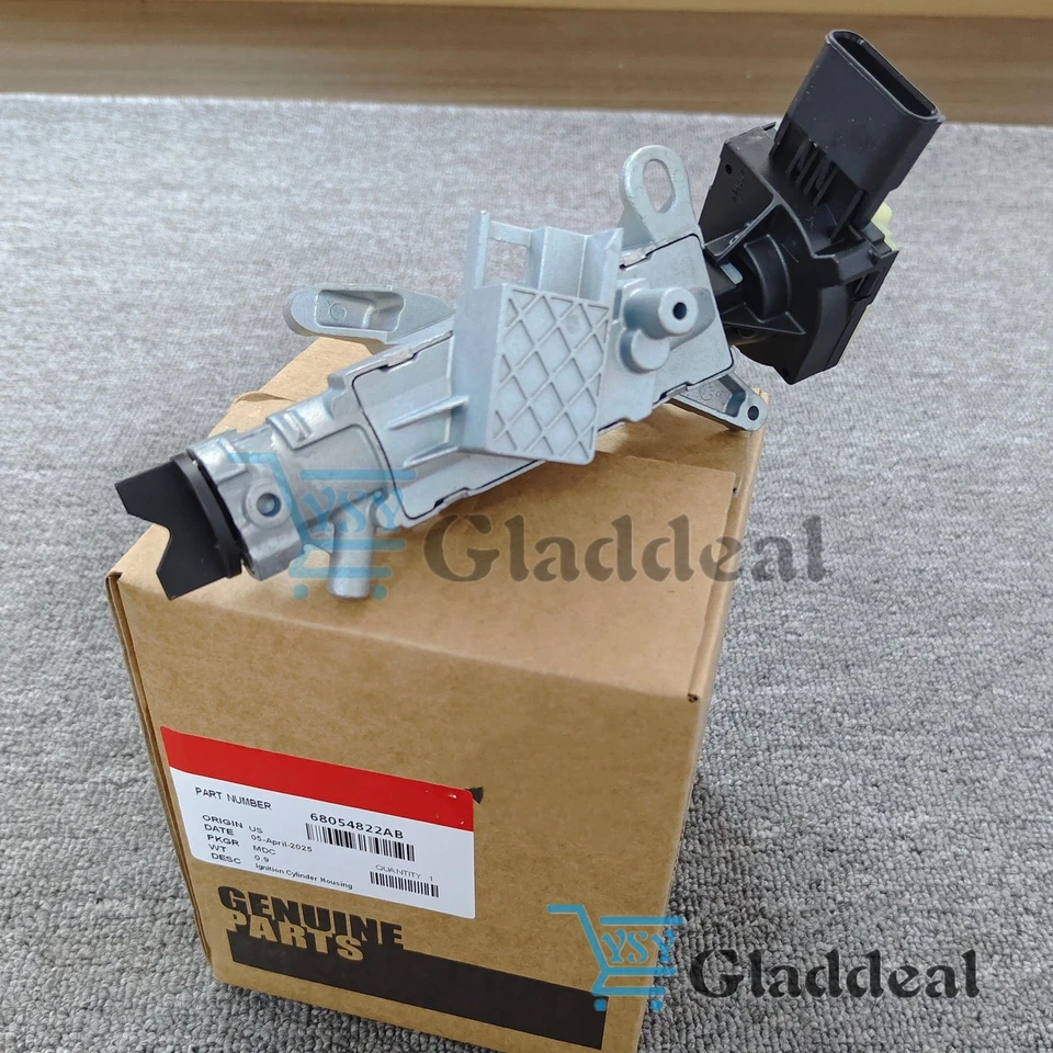 Carcasa del cilindro de encendido 68054822AB para Jeep Wrangler JK 07-18 Dodge Cummins Foto 1 de 4