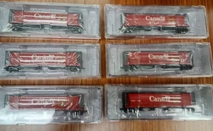Intermountain - N Scale - 6x - 65101-## 4-Bay Covered Hoppers -CN Red Gov Canada - Picture 1 of 9