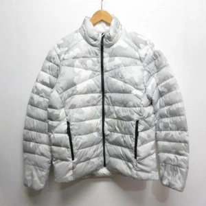 Polo Sport Honeycomb dot camouflage pattern down jacket M gray white full Used 8 - Picture 1 of 8