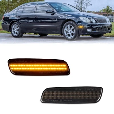 2X Luz LED de señalización lateral para parachoques delantero para Lexus GS300 1998-2005 base GS400 GS430 Foto 1 de 4