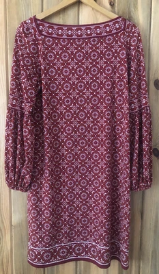 Max Studio Red Long Sleeve Pullover Dress Women's M - Image 1 of 4