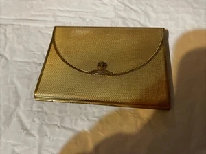 Vintage Coty brass mirrored powder compact, empty - Picture 1 of 4