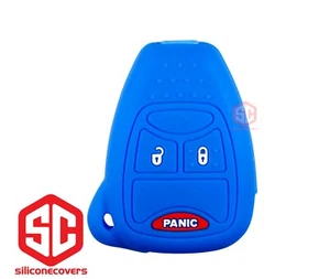 1x New Key Fob Remote Fobik Silicone Cover Fit / For Jeep Dodge Chrysler - Picture 1 of 2