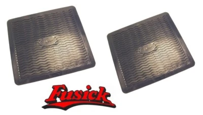 1953-1958  Oldsmobile 88 98 Starfire Blue Rubber Floor Mat Set - Image 1 of 2