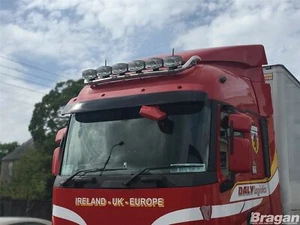 Roof Spot Light Bar + LEDs For Renault T Range Long Haul Stainless Steel Truck - Picture 1 of 12