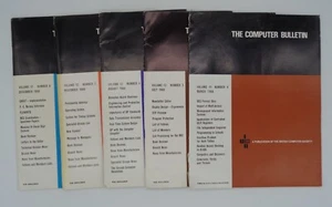 Vintage The Computer Bulleting Magazines From 1968 Operating System, Engineering - Afbeelding 1 van 2