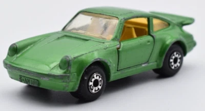Matchbox Superfast #3 Porsche 911 Turbo green, yellow interior. England base - Image 1 of 4