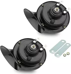 Pack-2 Car Snail Air Horn, 12V 300DB Stereo Sound Super Loud Warning Modificatio - Picture 1 of 6