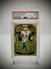 2020 Panini Prizm Gold Vinyl /5 D’Andre Swift Rookie Card #358 RC PSA