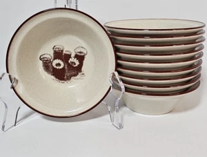 Noritake Desert Flowers Cereal Bowls Set 10 8341 Hedgehog Cactus Salad Soup - Picture 1 of 9
