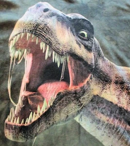 The MOUNTAIN Brand Adult T-Shirt, Size XL ~ Dark Green with T-REX Graphic - Picture 1 of 4