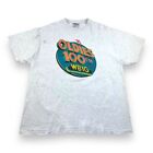 Vintage 90’s Radio Station T Shirt Single Stitch Grey XXL Made in USA