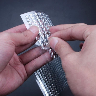 ADESIVI 3 MM 750 PEZZI COLORE STRASS TRASPARENTE BRILLANTINI FOGLIO ol - Immagine 1 di 4