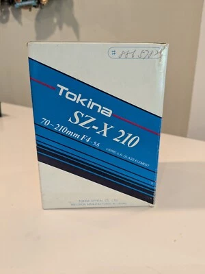 Tokina SZ-X 210 70-210mm F4-5.6 Pentax P/KA Lens for NIKON; In Box --Never used - Image 1 of 4