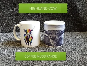 HIGHLAND COWS 10 Unzen KAFFEETASSEN - Bild 1 von 6