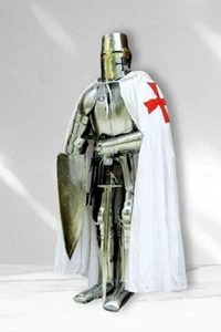 Medieval Knight Wearable Suit Of Armor Crusader Combat Full Body Armour Set - Picture 1 of 6