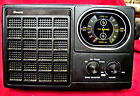 Radio portable vintage Sears quatre bandes double puissance FM/AM à transistor joue très bien !
