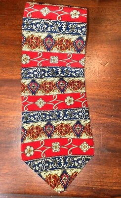 Галстук галстук мужской Metropolitan Museum Art шелк классические свитки медальоны - Изображение 1 из 4