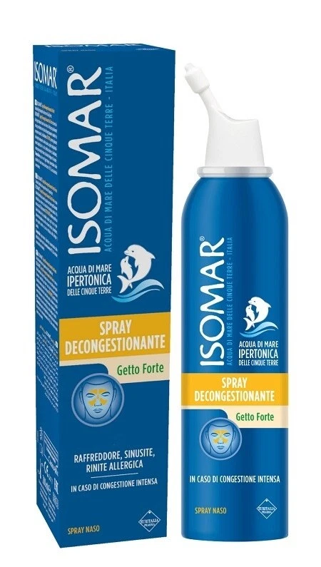 Isomar Spray Decongestionante Naso Getto Forte Per Congestione Intensa 200 ml
