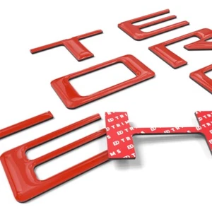 Insertos de letras de plástico 3D abovedados por puerta trasera ROJO compatibles con 2023-2024 Colorado - Imagen 1 de 1