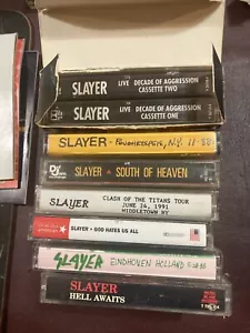 Slayer 5 Cassette Tape Lot. - Picture 1 of 13