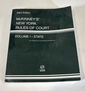 McKinney’s New York Rules of Court - State, 2024 ed. (Vol. I, State Court Rules) - Picture 1 of 7