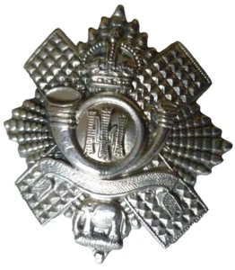 WW1 5th 7th 8th Battalions Highland Light Infantry Cap Badge Long Blank Scroll - Picture 1 of 3