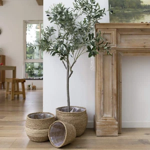 Natural Seagrass Large Planter, Plant Pots Cover, Indoor Planters Flower Pots, 1 - Picture 1 of 12