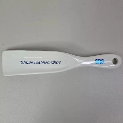 Zapateros Antiguos SAS Publicidad Zapato Cuerno 7" Plástico Cristal Tex EE. UU.  Foto 1 de 4