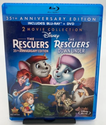 The Rescuers + The Rescuers Down Under 35th Anniversary - Blu-ray + DVD - Disney - Image 1 of 4