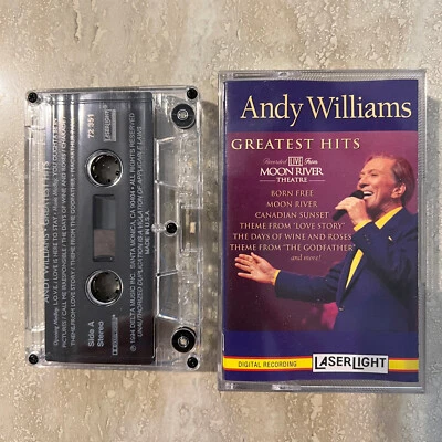 Cassette Andy Williams Greatest Hits LIVE 1994 Delta Records Tested - Image 1 of 2
