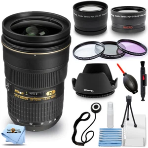 Nikon AF-S Nikkor 24-70mm f/2.8G ED Autofocus Lens (Black) + Filter Kit Bundle - Picture 1 of 7