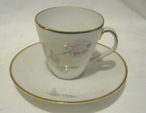 Gorgeous Lowen Krone Bavaria Cup and saucer China floral pattern 