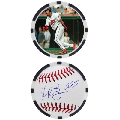 Manny Ramirez SIGNED Baseball Legends Poker Chip - Image 1 of 2