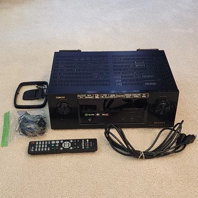 Denon AVR-X2200W 7.2 Channel Full 4K Ultra HD Receiver w/ Remote & Mic Bundle! - Image 1 of 4
