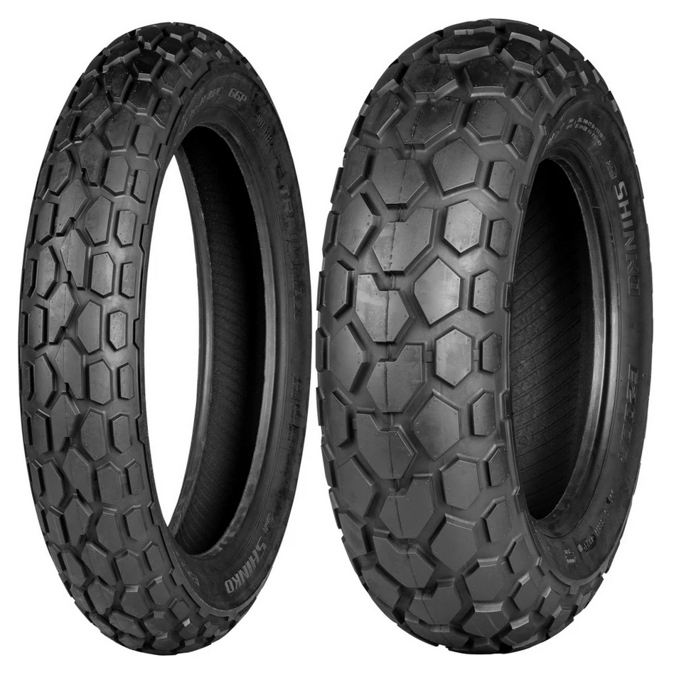 New Shinko 130/80-18 & 180/80-14 E200 Tire Set For 87-25 Yamaha TW200 Trail Way - Image 1 of 1