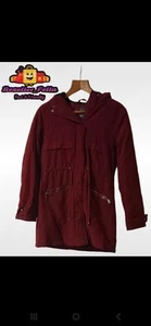 Girls Coat Size 4/6 Burgundy - Picture 1 of 5