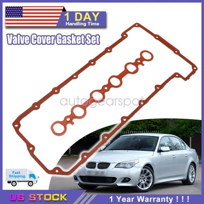 For BMW 325i 325xi 530xi 525i Z4 E60 E90 3.0L 2006 2007 Valve Cover Gasket Set - Image 1 of 4