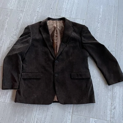 Gianfranco Ruffini Men's Blazer 40L Brown Corduroy Sport Coat 2 Button Jacket - Image 1 of 4