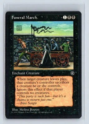(2x) FUNERAL MARCH – MTG Magic the Gathering Card – Homelands – Common - Image 1 of 4
