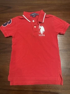 us polo assn Boys Polo Red Size Xxs (4) Cotton - Picture 1 of 8
