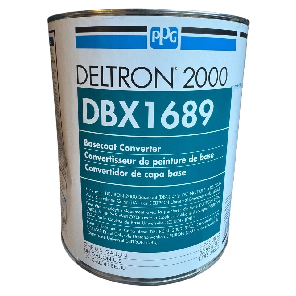 REPINTADO PPG DELTRON DBX 1689 🔹1 GALÓN 🔹CONVERTIDOR DE CAPA BASE 🔹ENVÍO GRATUITO🔹 Foto 1 de 1