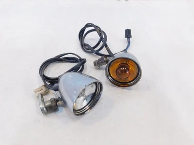 Indicadores de señal de giro delanteros cromados Harley Davidson Sportster Softail Dyna V-Rod Foto 1 de 4